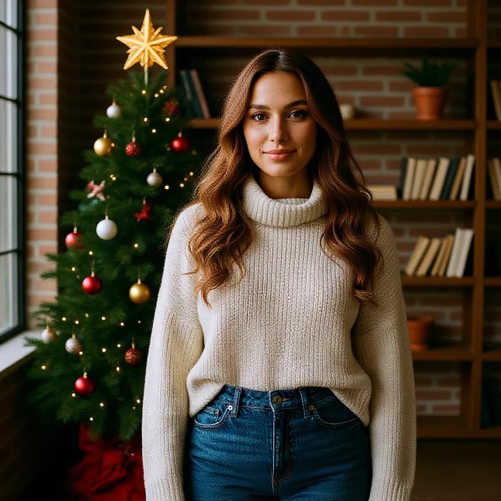 Add Christmas Tree To Photo