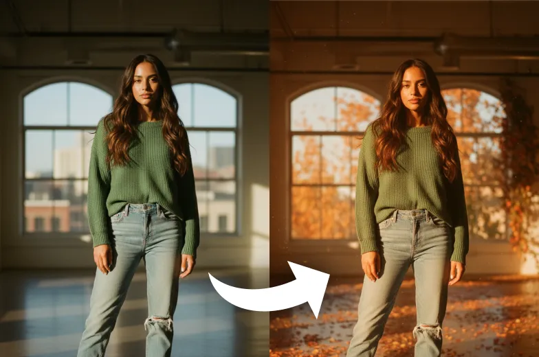 Change Image To Fall Season Filter