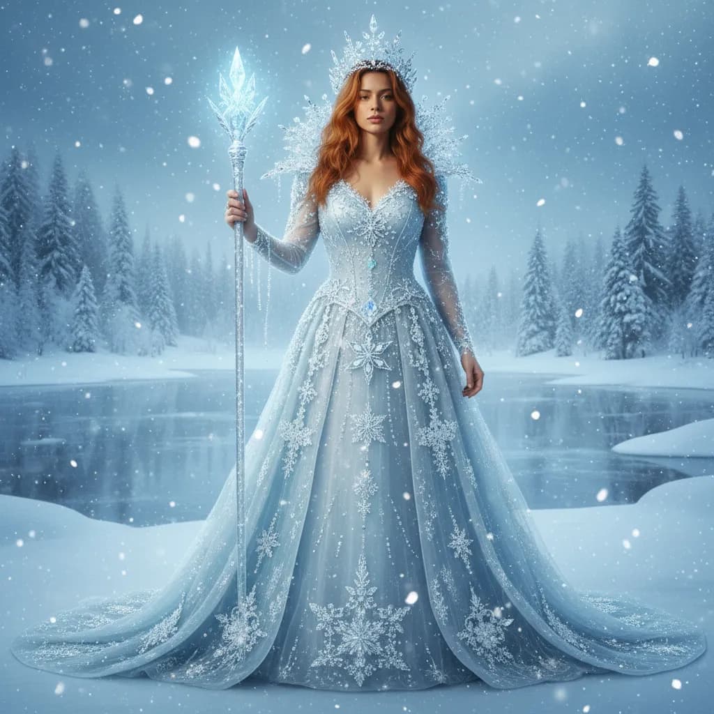 AI Snow Queen Transformation
