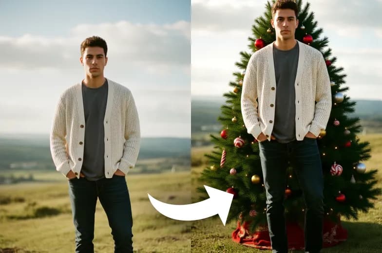 AI Add Christmas Tree